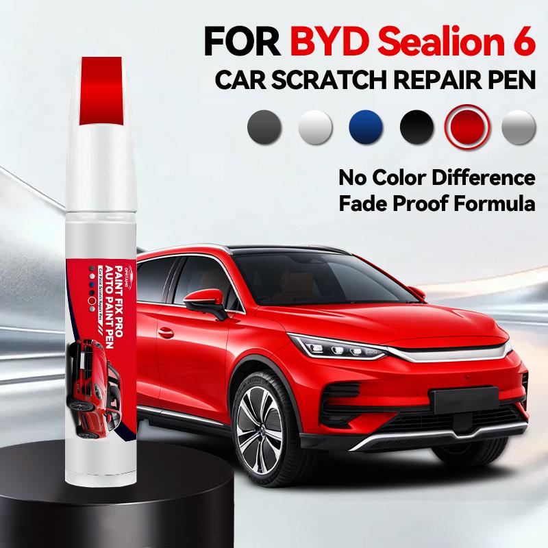 Ремонтный маркер для краски автомобиля для BYD Sealion 6 2023-2025, аксессуары для ремонта царапин краски, лазурно-синий, балтийский черный, бело-серый