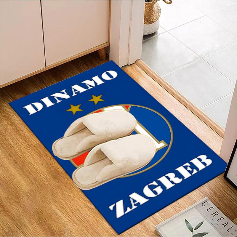 Dinamo Zagreb Basketball Club Rug Game Carpet, Floor Mat for Bedroom Living Room Entryway Rug, Home Decor Idea Gift for Christmas birthday