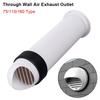 1Pcs Through Wall ABS Pipe Grid Connectable Extension Tube New Ventilation Cap  for Kitchen Bathroom