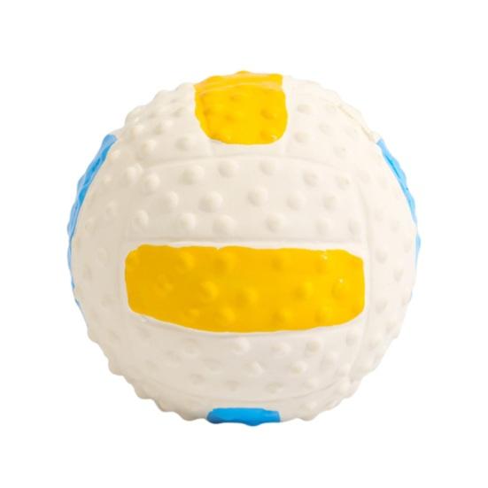 Собачья резиновая жевательная игрушка, милая форма животного, игрушка для прорезывания зубов щенка, пищащий жевательный мяч для собаки с текстурированной поверхностью для здоровья зубов, интерактивная тренировка, тревога