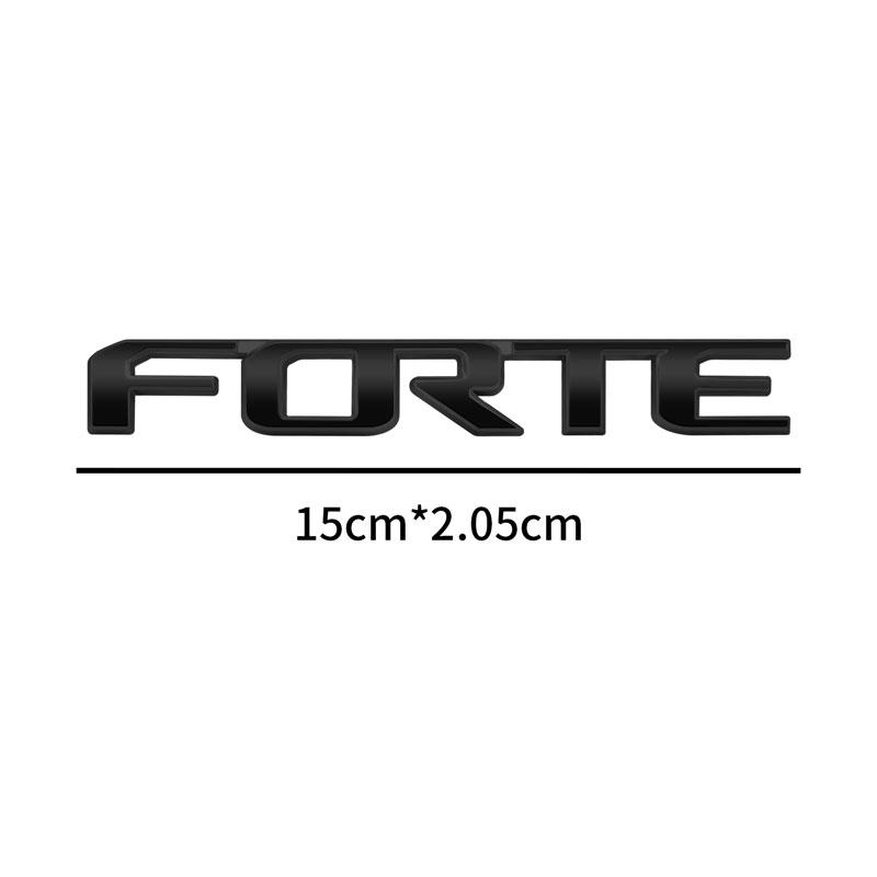 Авто Стайлинг 3D Хром Металл FORTE Буквы Логотип Наклейка на Кузов Автомобиля Крыло Боковой Значок Задняя Крышка Багажника Декор Авто Аксессуары
