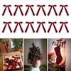 12/24 pcs/set Velvet Velvet Ribbon Bow Red Wreath Bow New Christmas Tree Decoration  Christmas Gift