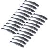 20Pcs Artificial Simulation Silicone Fishing Lure Soft Bait T Tail Soft Worm Accessory