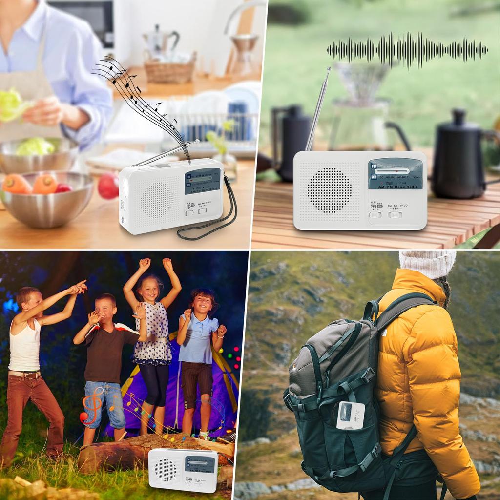 Multifunctional Disaster Prevention FM Radio with SOS Disaster Prevention Power Charge Waterproof Waterproof Disaster prevention officer instruction