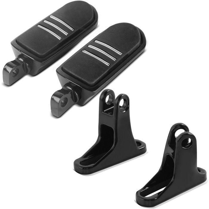 Repose pieds BQ + Support repose-pieds passager pour Harley Davidson Touring 93-25