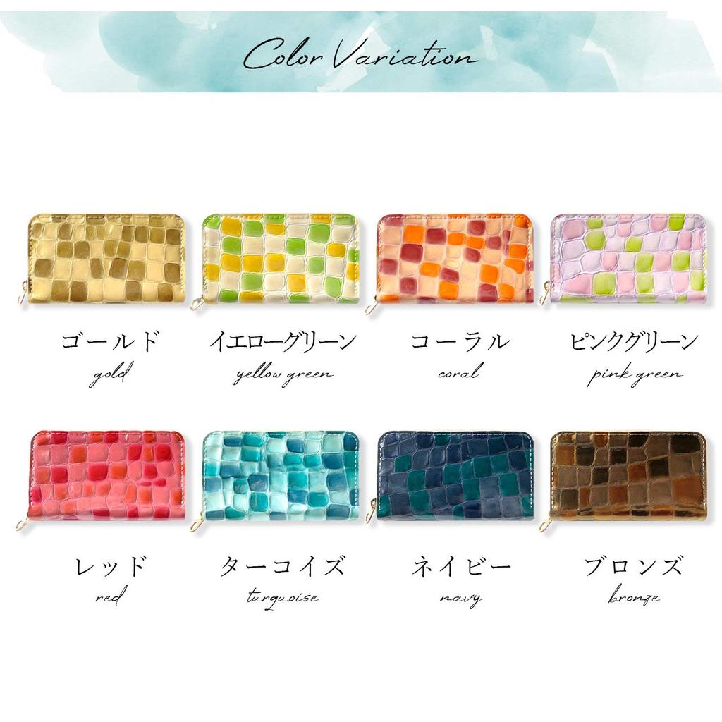 Genuine Leather Coin Round Zipper Small Coin Slightly Elegant Stained Coral [leo&aoi] Case, Pouch, Wallet, Purse, Compact, Simple, Leather, Cowhide,