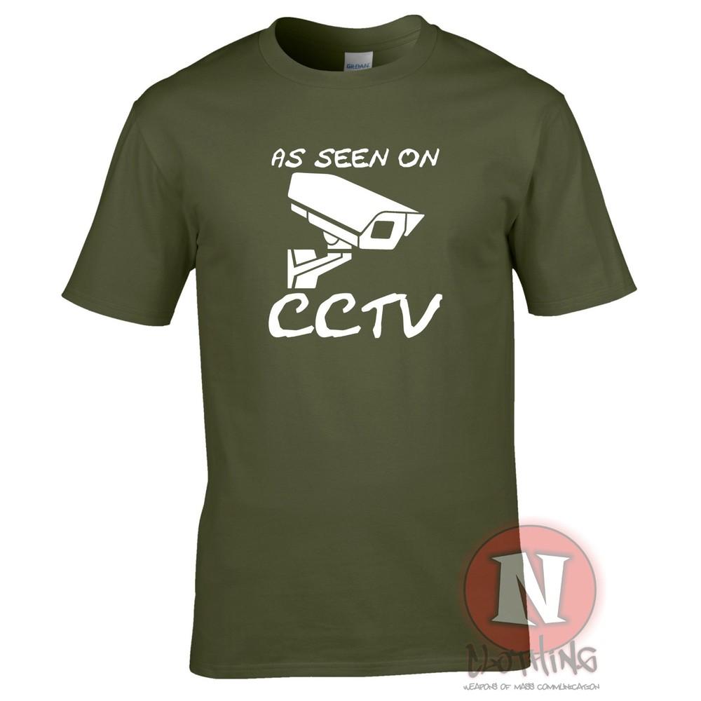 As Seen On Cctv TShirt A Little Funny Banksy Street Art Quote Teeshirt Tee