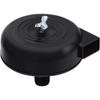 Air Compressor Filter Muffler, Threaded Air Compressor Muffler External Thread 3/8PT, Black, 16mm