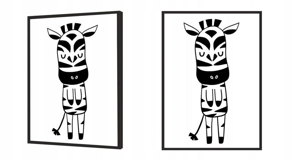 Picture poster In a frame A4 cm Zebra PD249