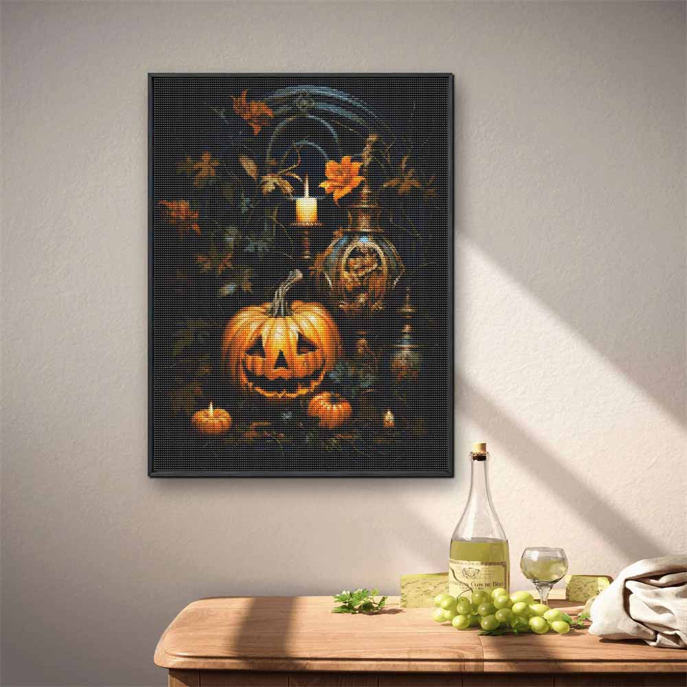 Набор для рисования алмазной мозаикой JackOLantern Тыква Узор DIY Полная засыпка Холст Расслабляющее Хобби Подарок для взрослых Декор для дома Искусство