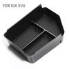Ящик для хранения в подлокотнике для Kia EV6, нижняя центральная консоль, органайзер, подставка для стакана, материал ABS для Kia EV6, аксессуары для интерьера E4O3