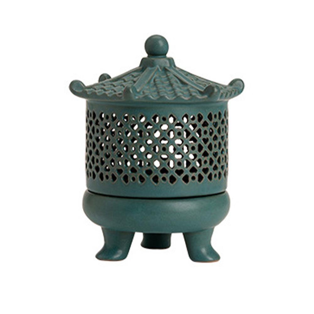 С крышкой керамическая аромалампа подставка для благовоний сандаловое дерево агаровое дерево печь гостиная