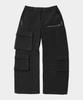 PLACE STUDIO Winter Big Pocket Eyelet Waist Cargo Wide Hidden String Work Pants_2 Colors