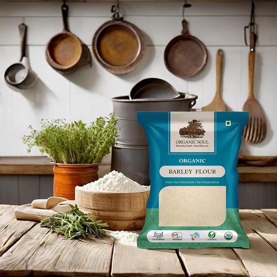 Органическая ячменная мука/Jau ka atta 900 грамм/сертифицировано NPOP I Органический сертифицированный