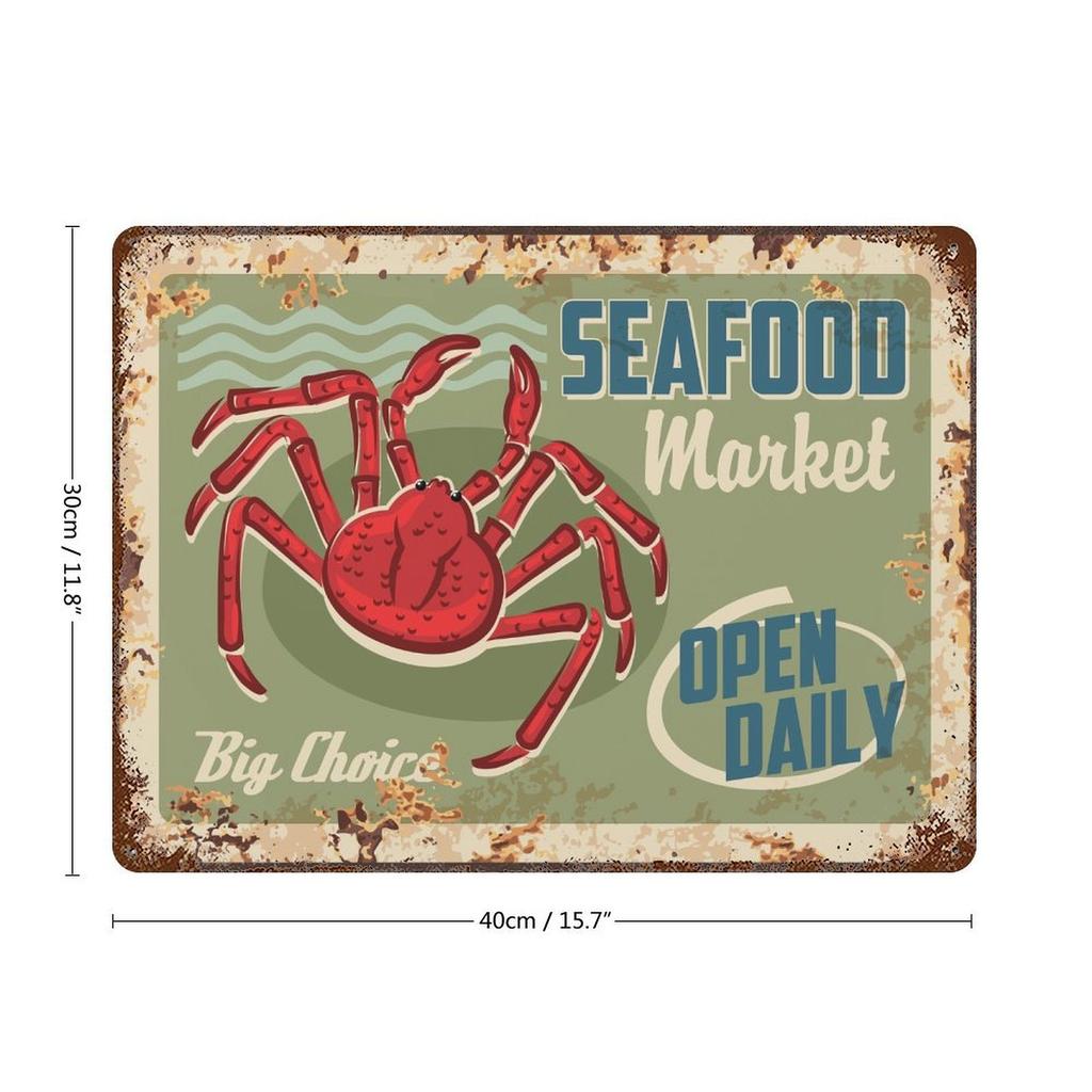 Настенный металлический декор с ржавым покрытием, 20×30 см и 30×40 см, винтажная декоративная табличка для кухни, бара или прихожей