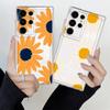 Минималистичный чехол с подсолнухом для Samsung Galaxy S26 S22 FE Note 20 Ultra 10 S20 Plus S21 S24 S23 Ultra S25 Edge