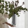 Ваза для цветов Современная Минималистичная Декорация 304 Нержавеющая Сталь Настольная Ваза Блестящая для Спальни или Рабочих Пространств