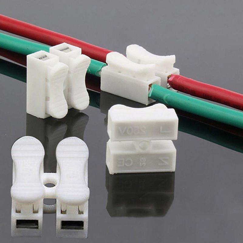 10 Pcs Electrical Cable Connectors Quick Splice Lock Wire Terminals Self Locking