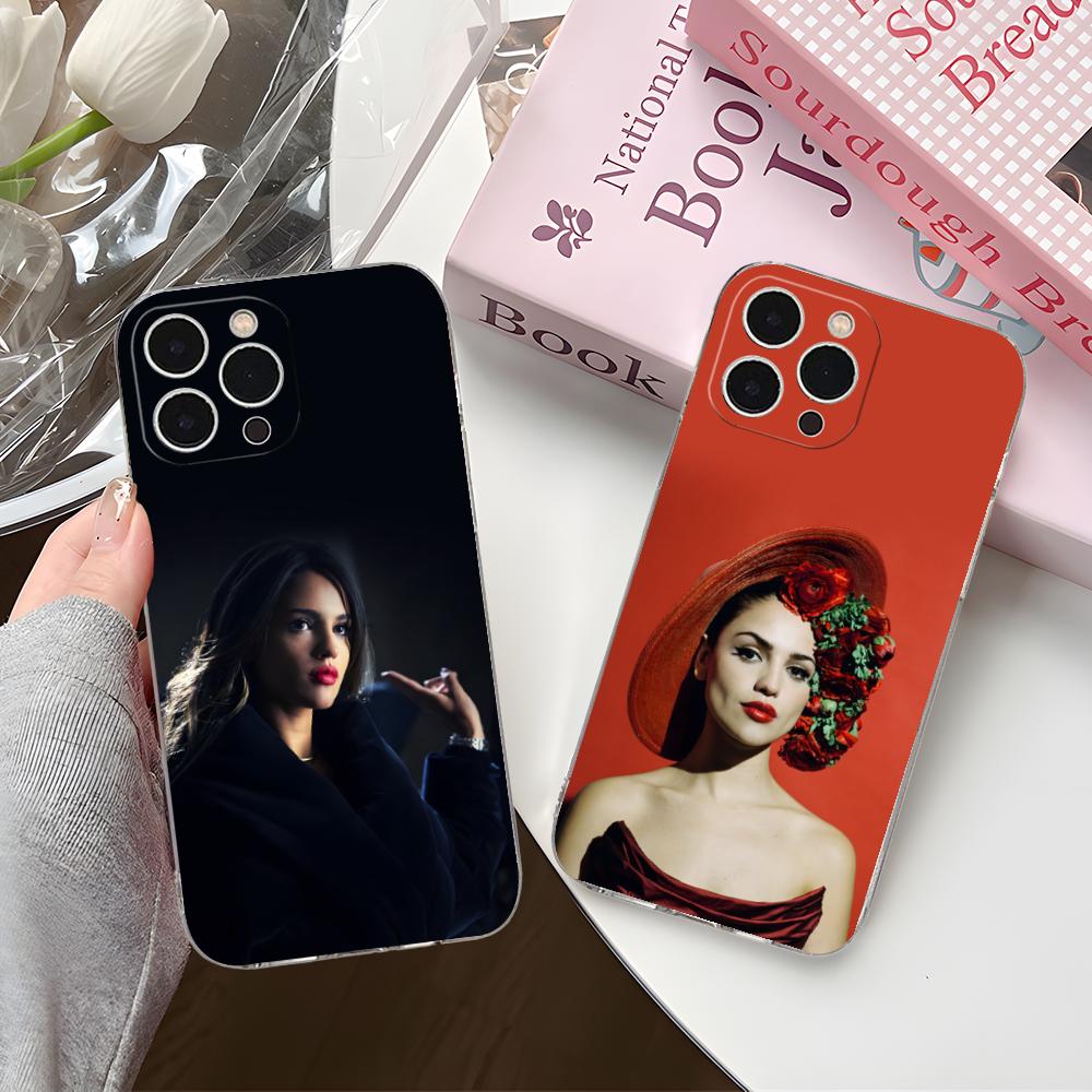 Модный прозрачный чехол из ТПУ Eiza Gonzalez для iPhone 17 16 15 14 13 12 11 X XR XS Air Pro Max Plus Mini Цветной чехол