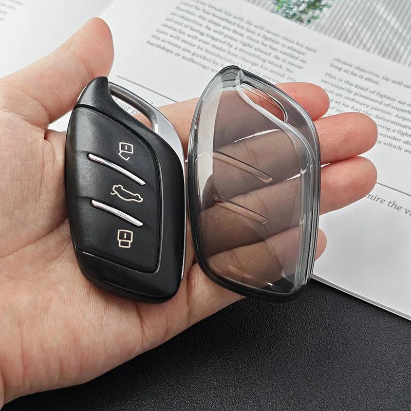 Прозрачный чехол-защита из ТПУ для брелока автомобильного ключа для MG 4 2023 Mg4 Ev MG HS GT ZS EV ZX MG5 MG6 Roewe RX3 RX5 RX8 ERX5 I6 I5