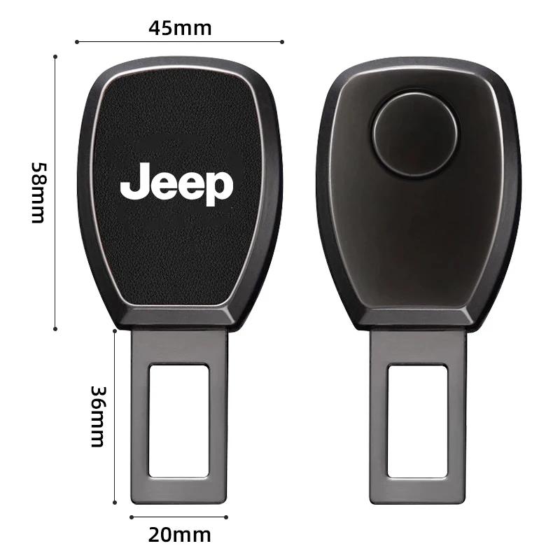 For Jeep Metal Car Seat Belt Clip Extender Safety Buckle For Jeep Wrangler JL JK Renegade Grand Cherokee Patriot Willys Liber