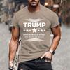 Funny Trump Support Letter Print 3D T-Shirt Men Tops T Shirt Summer Top T-shirts