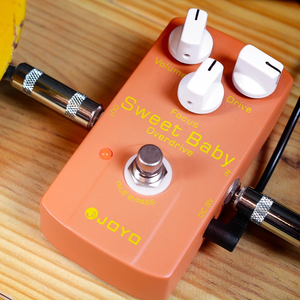 JOYO JF-36 SWEET BABY Overdrive Педаль гитарного эффекта Низкогейновый овердрайв True Bypass с ручками Volume/Drive/Focus