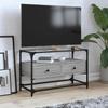 VidaXL TV Cabinet with Glass Top Sonoma Grey Engineered Wood, TV Stand, Media Cabinet, HiFi Cabinet, TV Unit, 846062