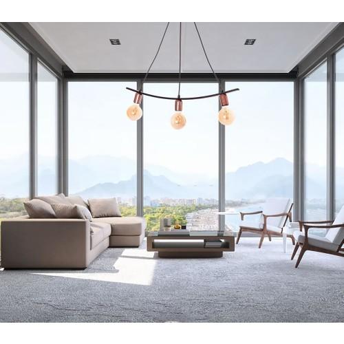 Umur Lighting Inka 3-Sequential Black Lined Подвесной светильник Люстра