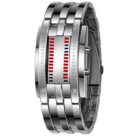 Наручные часы с ремешком, дата, цифровые, из вольфрамовой стали, модные, светящиеся, для пары