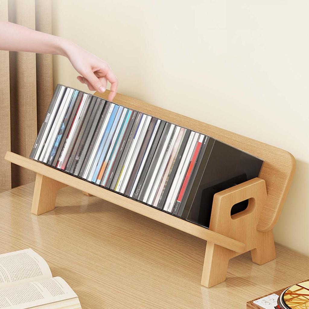 Book Holder Rack for Office with Vinyl Record Display