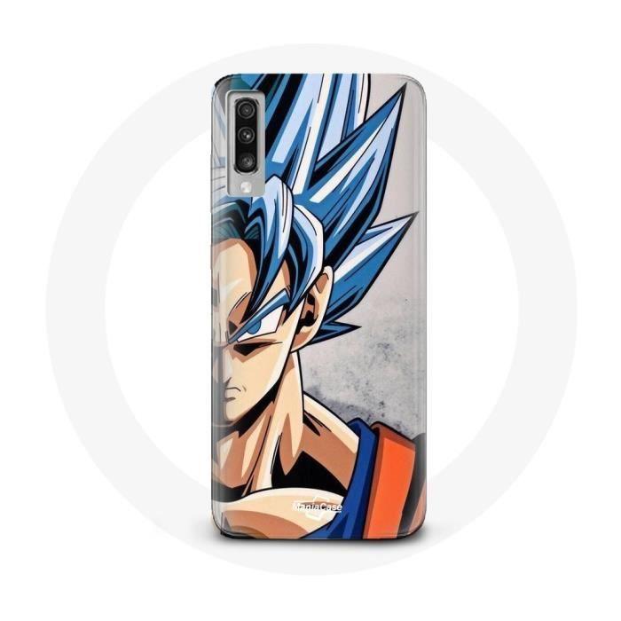 Case - Samsung - Galaxy A70 - Silicone - Flexible - Anime Dragon Ball Goku Blue