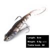FishKing1/21pcs Lead Jig Soft Lure For Pike Muskie Bass Minnow Lure Length 8CM 10CM Weight 8.5G 21.5G