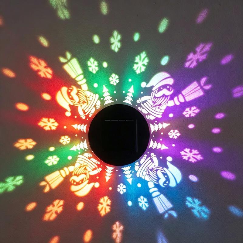 Christmas Solar Fence Wall Light Snowman Decorative Lamp for Garden Corridor Porch Waterproof Night Light Outdoor Yard Decor