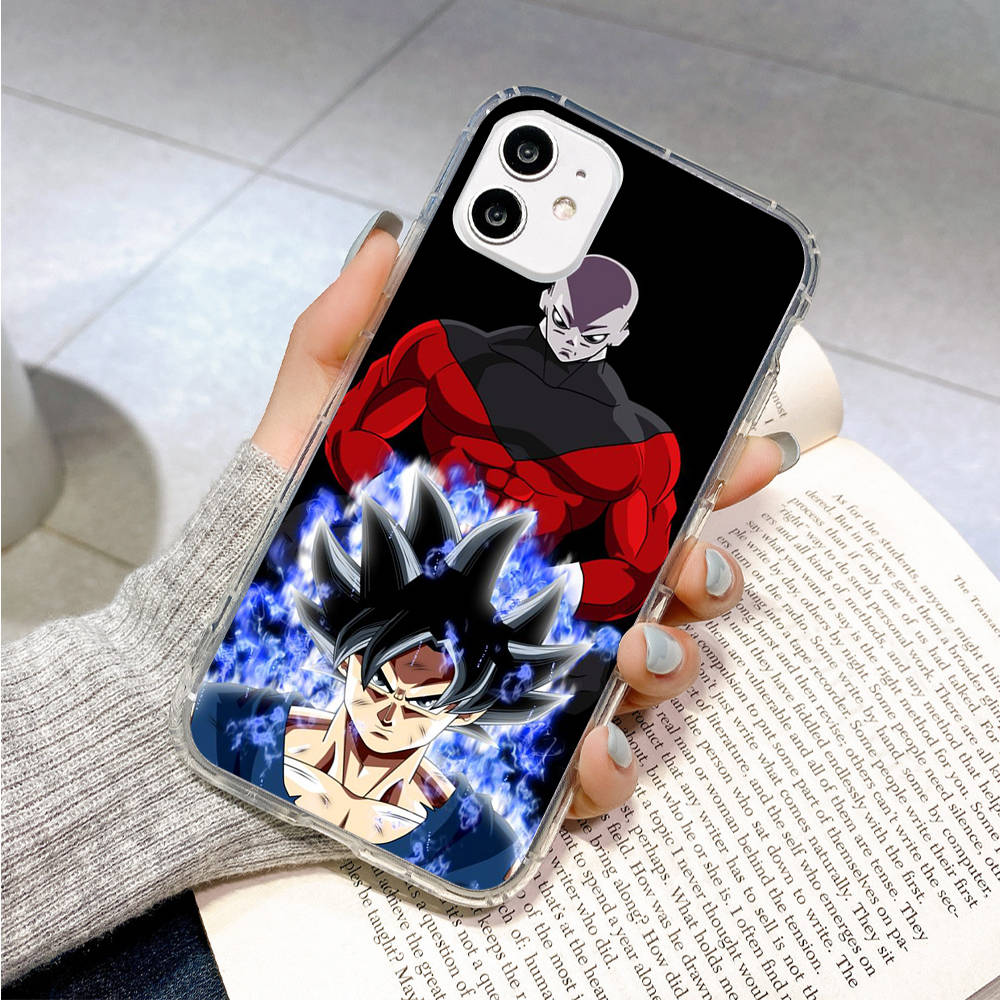 Чехол для Samsung A04 A14 A23 A34 A54 M23 M33 M52 M53 Realme 10 9 C30S C35 C55 VIVO Y02S Y21 Y51 X80 Pro Прозрачный чехол WI46 Dragon Ball Goku