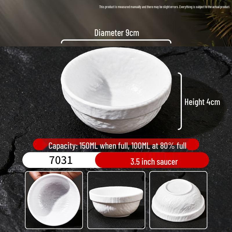 Набор из миски для риса и блюдца для соуса в стиле меламиновой керамики