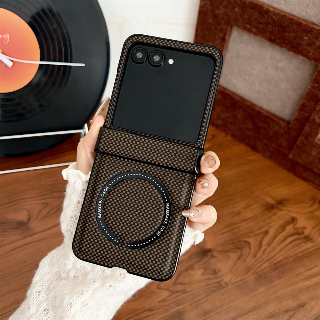 Магнитный Чехол для Motorola Razr 60 50 40 Ultra Чехол для Magsafe Кожаная Крышка Защита Шарнира Ударопрочный Moto Razr 60 50