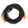 Portable CCTV Cable 2-In 1 Video Power Cord  +  Connector for Surveillance Camera DVD Player(10m 32.8ft )