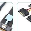 0,5 м PCI-E Slimline SAS MCIO 8I на 8X SATA Кабель PCI-E5.0 Slimline SAS MCIO 8I на 8*SATA Шнур SAS MCIO 8I 74P на 8*SATA 7P Шнур