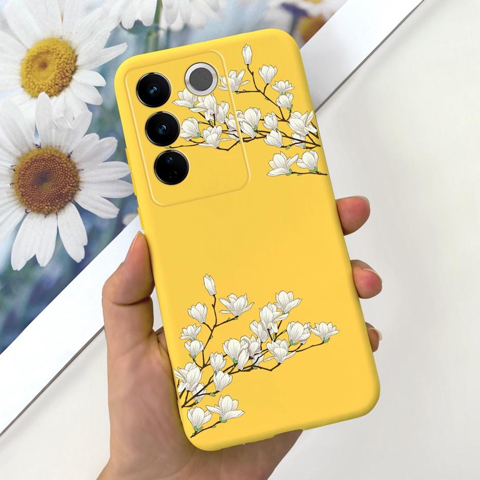 Чехол для Vivo V27 Чехол для Vivo V27e V2237 Милый Модный Расписной Чехол Мягкий Силиконовый Чехол для Телефона Для Vivo V27 Pro V 27 V27e Задняя Крышка Сумки