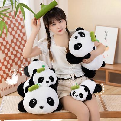 Кукла Papa Panda, плюшевая игрушка из бамбука, большая панда, милая мультяшная кукла, большая панда из Чэнду, дорожный сувенир