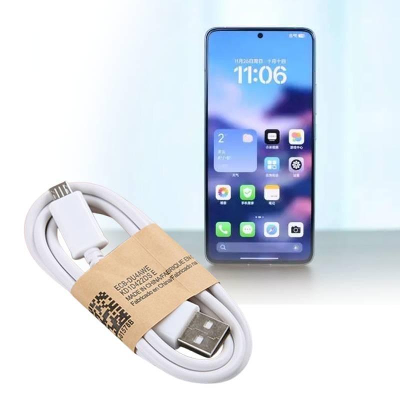 Премиальный белый 1-метровый кабель Micro USB для зарядки телефонов Samsung S4, Honor, Xiaomi, Android