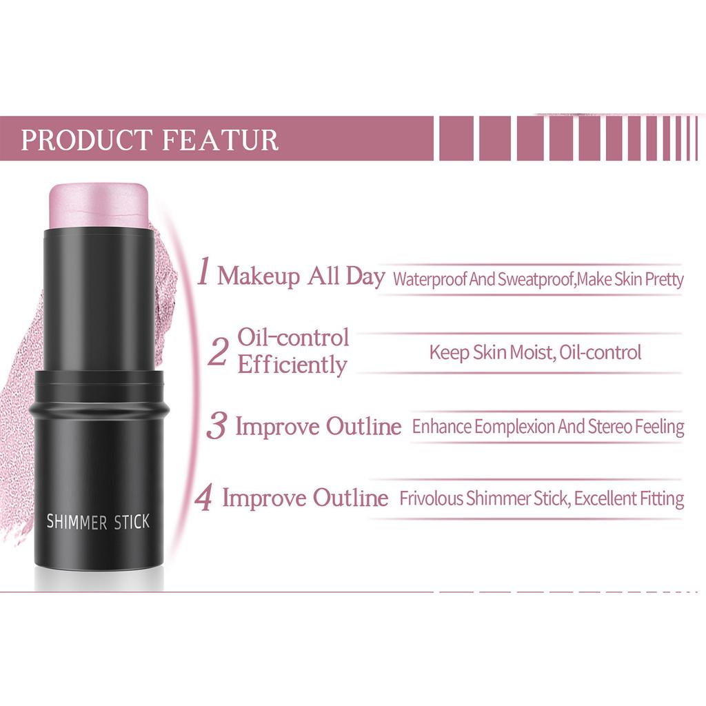 Blush and Bronzer Stick for Face | Non-Greasy, Hydrating Makeup with Natural Finish | Buildable Highlighter, Long-Lasting Cheek Color