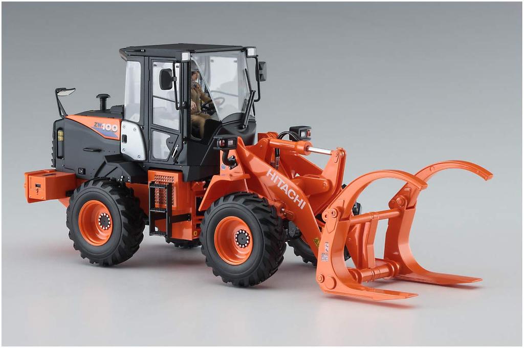 Hasegawa Hitachi Construction Machinery Колесный погрузчик Лесной захват Спецификация Машина Пластиковая модель 66105 1/35 ZW100-6