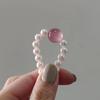 New Chinese-style shell bead bracelet, niche high-end original design jewelry, pink crystal bracelet, friendship bracelet
