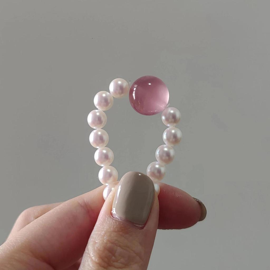 New Chinese-style shell bead bracelet, niche high-end original design jewelry, pink crystal bracelet, friendship bracelet