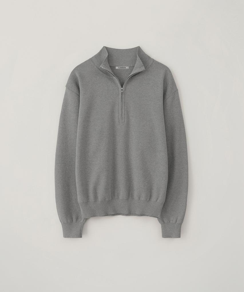 Blank Room Half Zip Knit_Light Gray