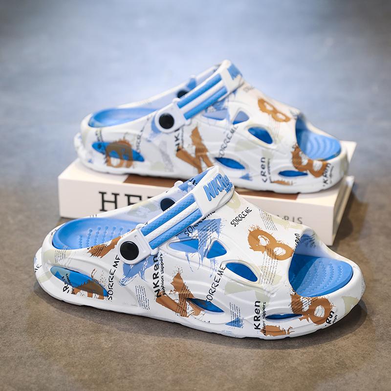 Fashion Men's Slippers Lightweight Non Slip Sandals Summer Wear Resistant Beach Shoes for Men Outdoor Casual Comfortable Slides Men