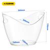 1PC 4L Ice Buckets and 20PCS Yellow and 20PCS Black Party Cups Bucket Good for 2 Wine Champagne or 4 Beer Bottles for Graduation