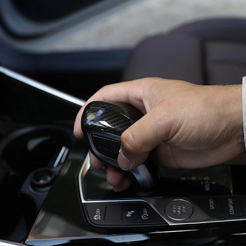 Автомобильный Стайлинг Карбоновый Цветной Рычаг Переключения Передач Декоративная Крышка Отделка Для BMW 3 Серии G20 G28 Интерьер
